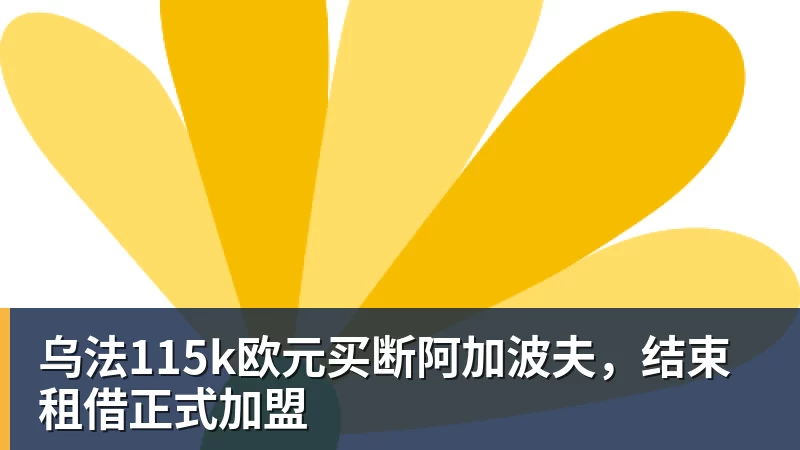 乌法115k欧元买断阿加波夫，结束租借正式加盟